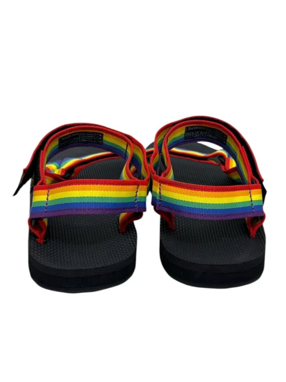 NWOT Teva Original Universal Rainbow Pride Strappy Water Sandals Men's Size 12